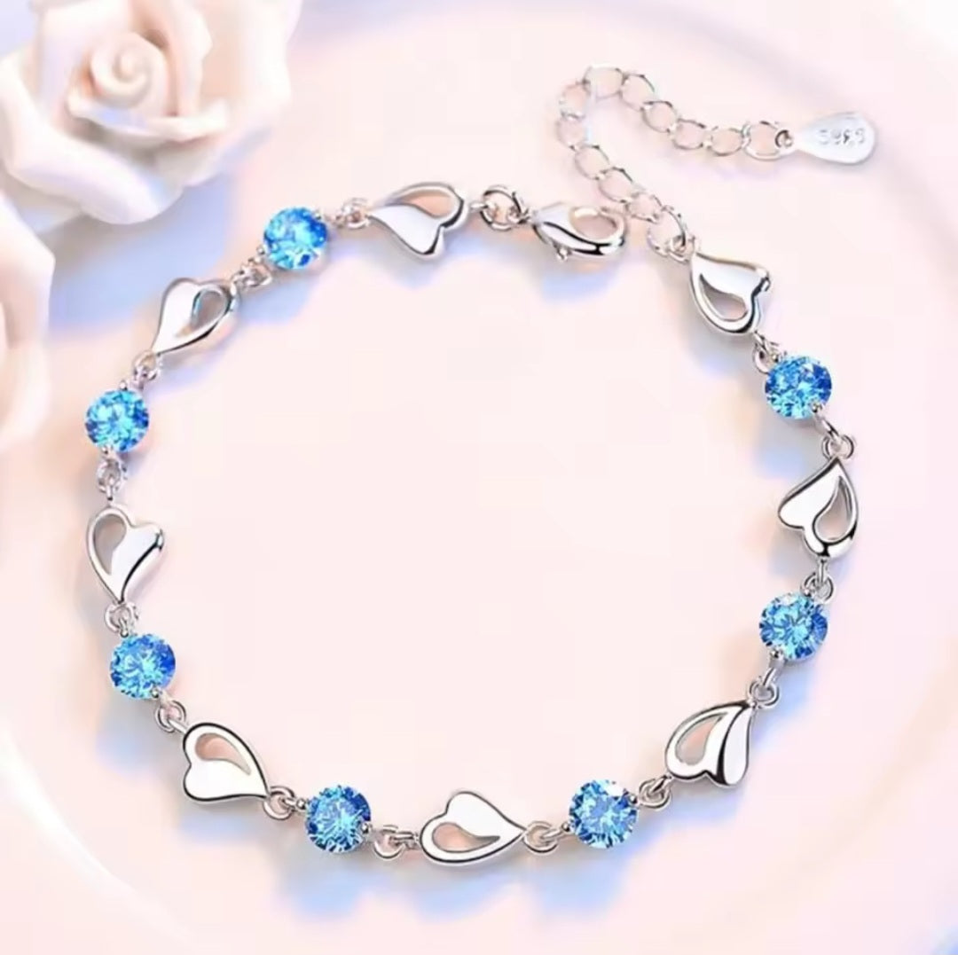 Pulsera de plata preciosa